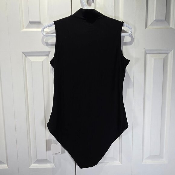 NWT Black Sleeveless Halter Bodysuit – Size Large - Picture 2 of 5